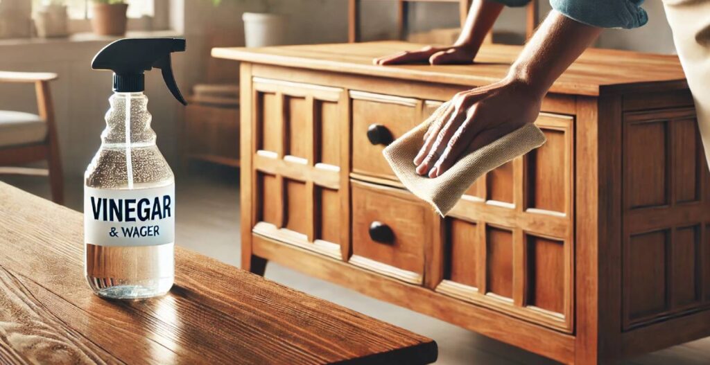 limpiar muebles de madera con vinagre