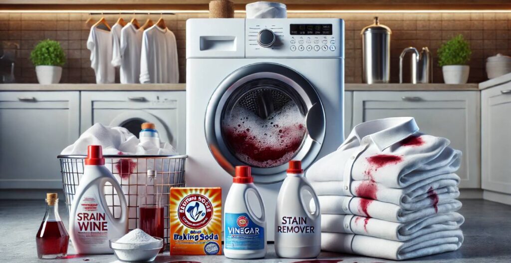 quitar manchas de vino tinto secas en ropa blanca